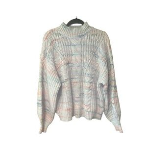 Grace +‎ Karma Space Dye Mock Neck Sweater
